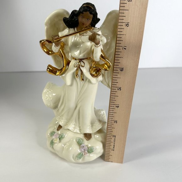 African American Vintage Angel Ceramic with Lyre/Violin (Musical) - Picture 10 of 10